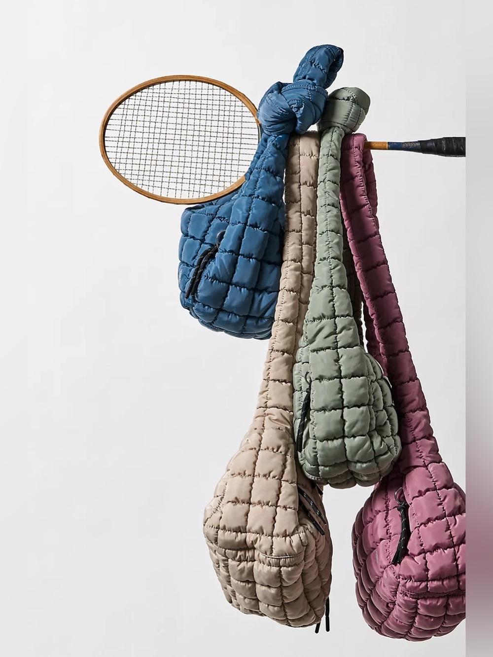 NWT FREE PEOPLE MOVEMENT Quilted Baby Carryall Sling Bag | Sage Stone MSRP $58 - Picture 8 of 12